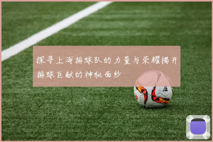 探寻上海排球队的力量与荣耀揭开排球巨献的神秘面纱